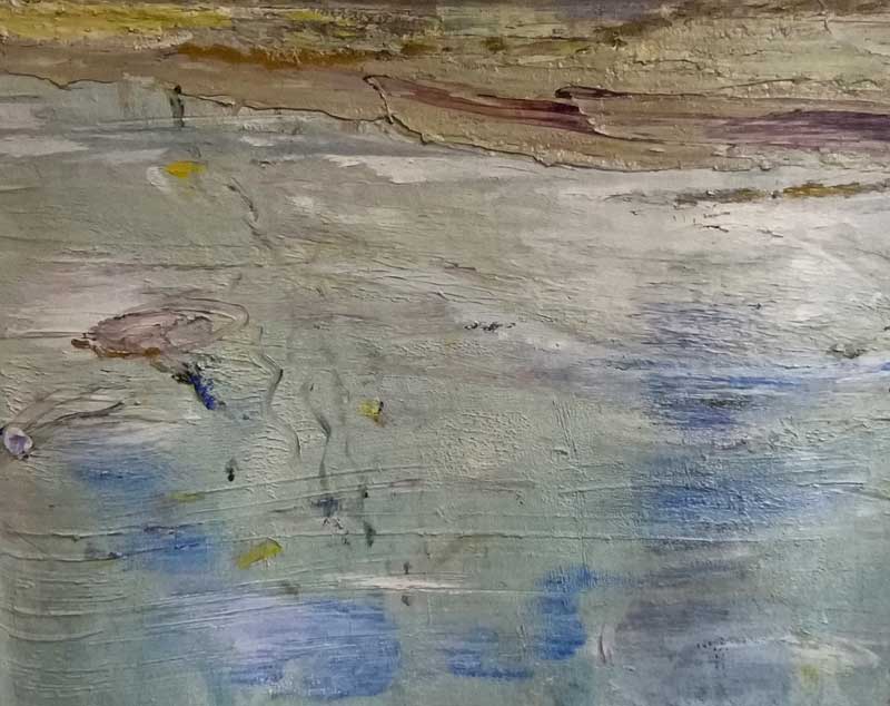 foto van joke aan het werk in het atelier